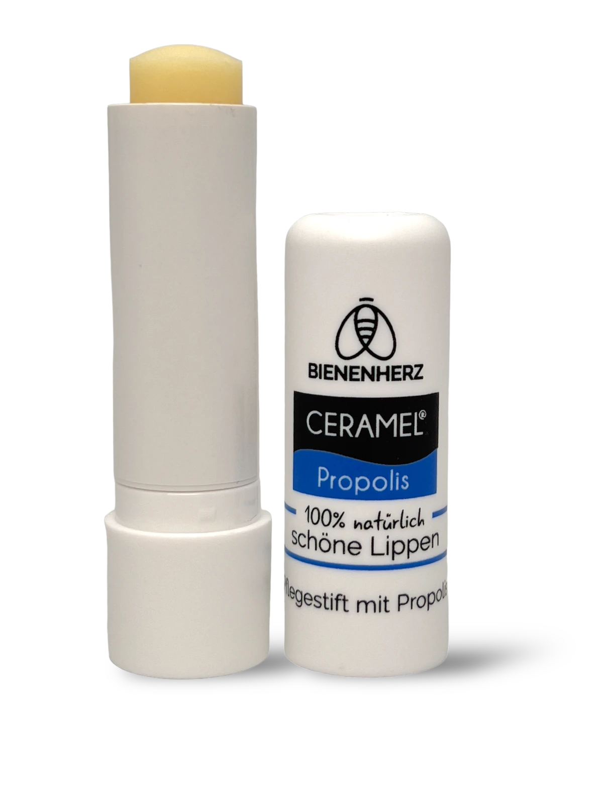  Set: 3 x Lippenpflege mit Propolis | 4,6g | 100% natürlich | Stift ohne Duft, bedenklichem Zink, Farbstoff & Aroma - pflegt und schützt Ihre trockenen Lippen | Imker Dr. Wöll