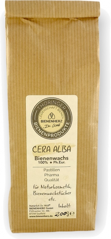 Bienenwachspastillen weiß | Cera alba | 100g | Ph. Eur. | Pharmaqualität | 100% Bienenwachs | ideal für Kosmetik und Bienenwachstücher
