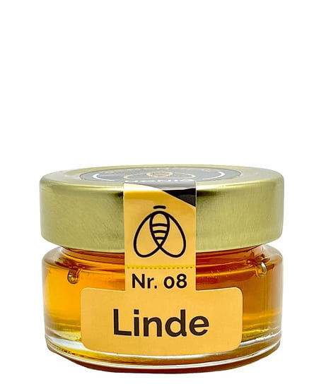 Lindenhonig No 8 - direkt vom Imker | 80g | flüssig | hochwertiger Bienenhonig aus Thüringen | Qualität aus Deutschland