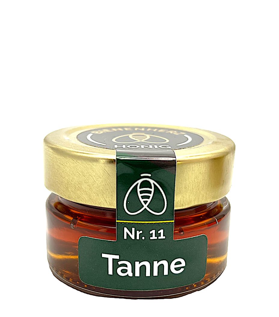 Tannenhonig No 11 - direkt vom Imker | 80g | flüssig | hochwertiger Bienenhonig aus Thüringen | Qualität aus Deutschland