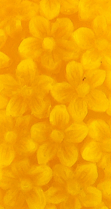 Bienenwachskerze | Eierkerze Blüten filigran | handgemacht von Bienenherz | aus reinem Bienenwachs | ohne Zusätze  | umweltfreundlich | 130 g