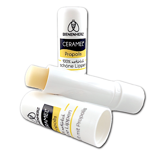  Lippenpflege mit Propolis | 4,6g | 100% natürlich | Stift ohne Duft, Farbstoff & Aroma - pflegt und schützt Ihre trockenen Lippen | Imker Dr. Wöll