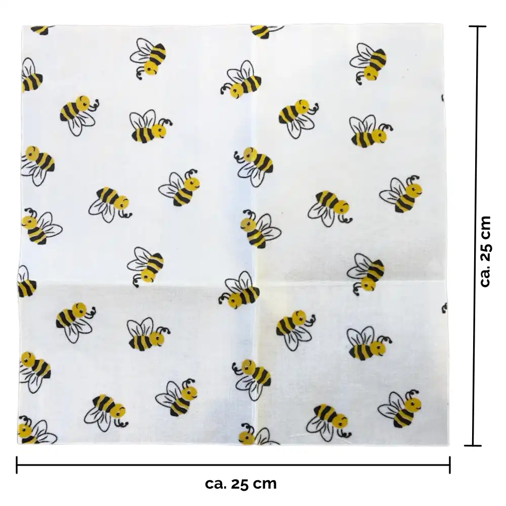 mittleres Bienenwachstuch mit Bienchen