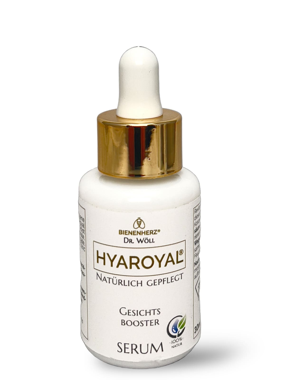 HYAROYAL Gesichtsserum Booster Anti Age | 30ml | Hyaluronsäure + Gelée Royale | pflegende Frische  - tiefe Hydratation | Pipette | von  Dr. Wöll